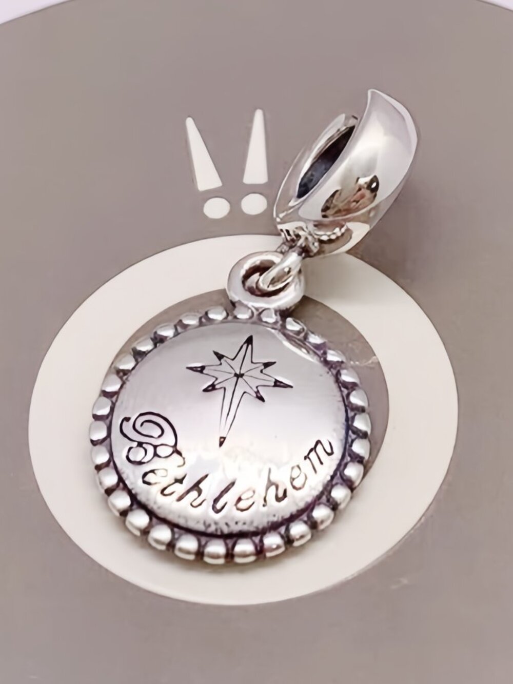 Pandora Star of Bethlehem Charm Bethlehem flag Pendant S925 Sterling Silver